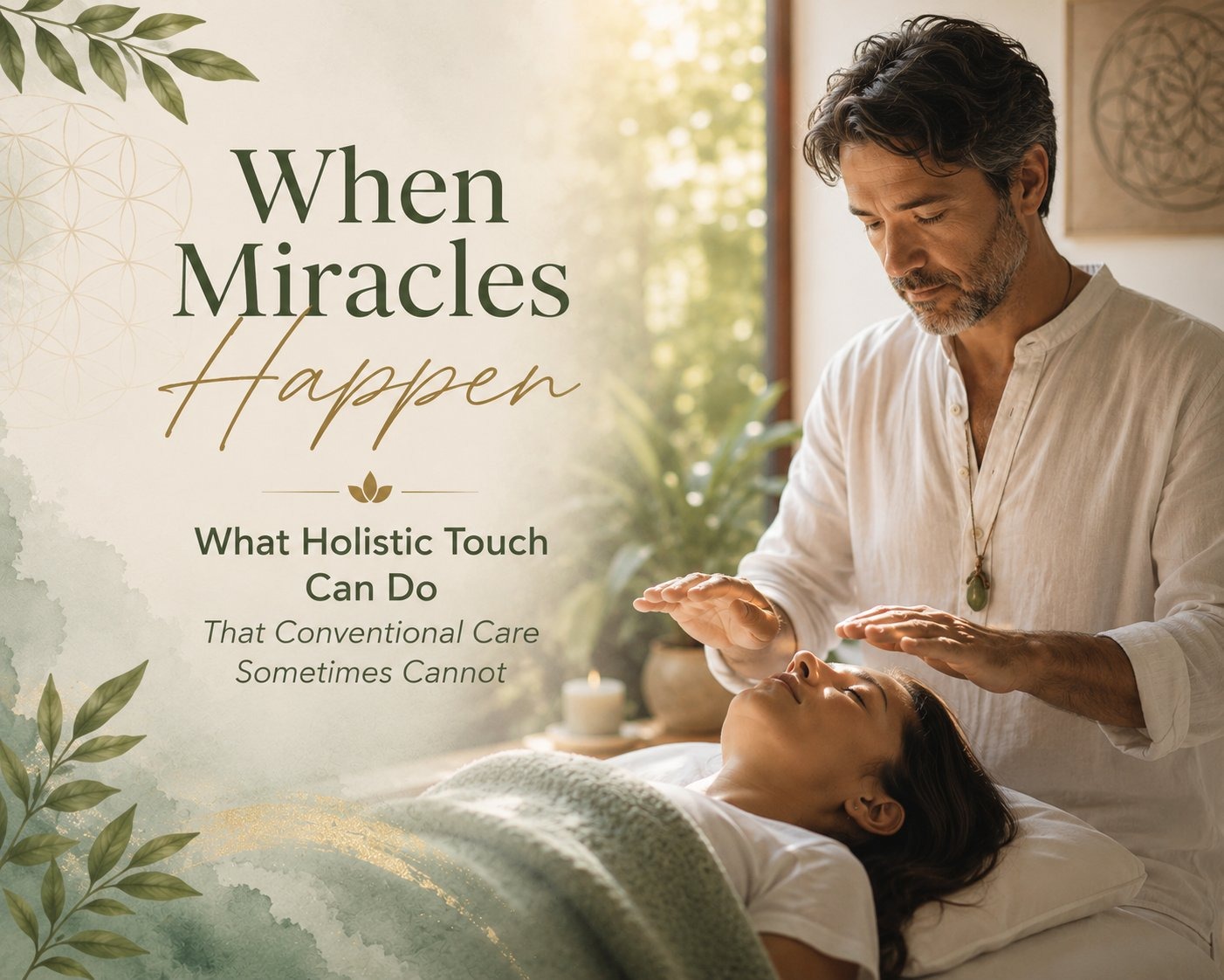 Holistic healing touch therapy session at Sagi Wellness Dallas TX